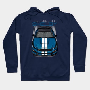 Shelby GT350 - Blue & White Hoodie